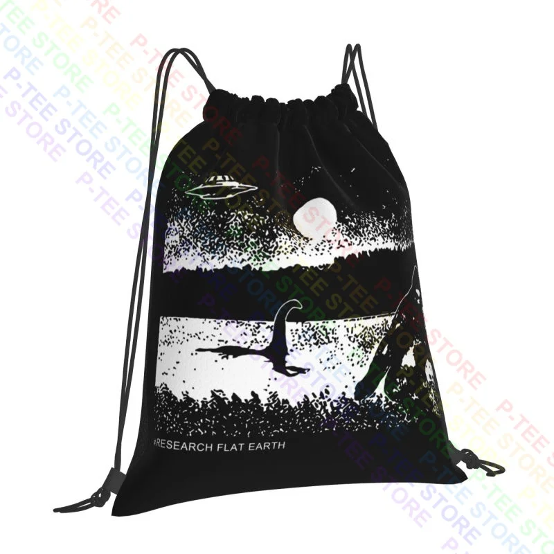 Bigfoot Sasquatch Loch Ness Monster Nessie Drawstring Bags Gym Bag Gym Foldable Sports Style Multi-function