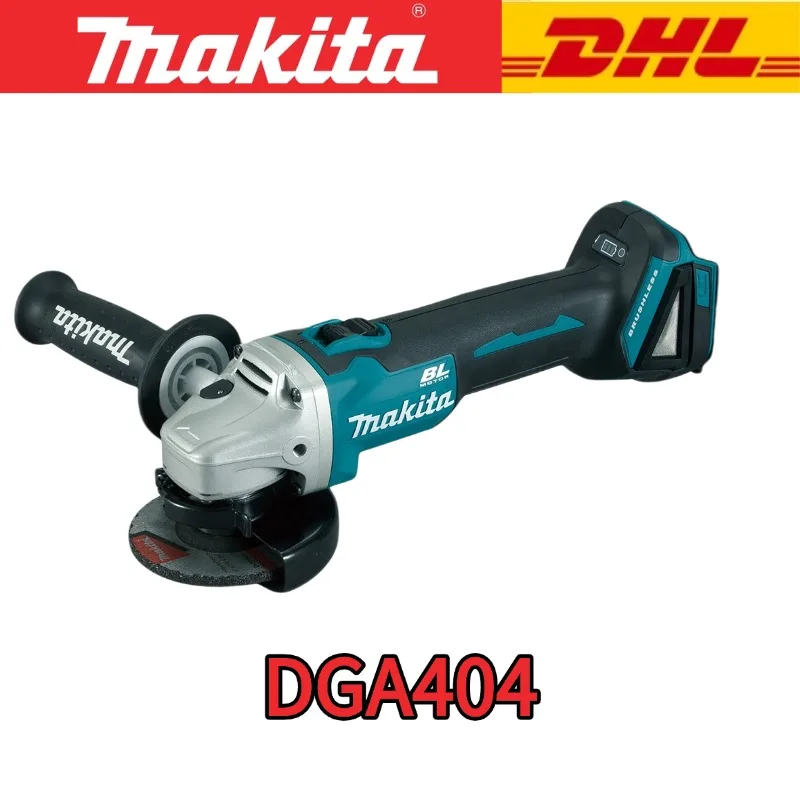 Originele Makita DGA404 100mm haakse slijper 720W vermogen IP54 stof waterbestendigheid voor metaal beton snijden Makita 18v batterij