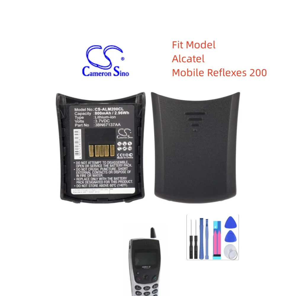 Cordless Phone Battery 3.7V/800mAh 3BN67137AA for Alcatel Mobile Reflexes 200