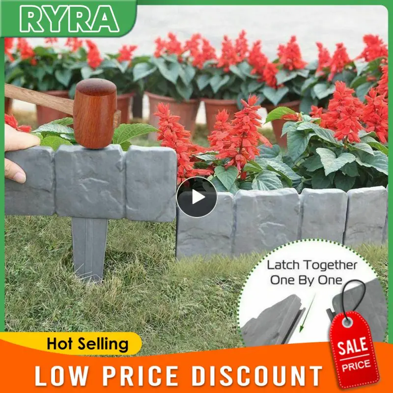 Durable Plastic Lawn Edging Easy Installation Outdoor Decorations Attractive Design Versatile Landscape Low Maintenance Popular