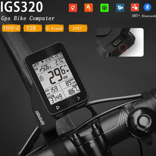 Imagen 2 del producto IGPSPORT IGS320 ordenador de bicicleta GPS mapa Global sin conexión odómetro de ciclismo IGS 320 soporte cambio electrónico entrenador inteligente