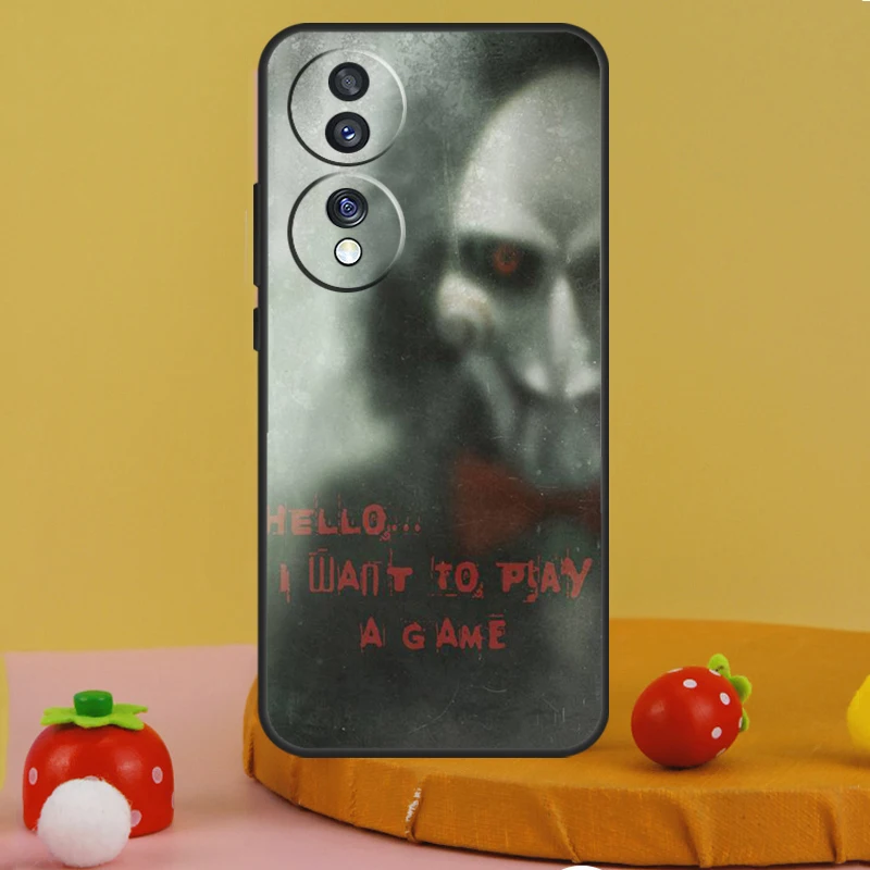 Jigsaw Saw Horror Case For Honor 200 Pro X9a X9c X8a X7a X6a X7 X8 X9 X8b X9b 50 70 90 Magic 5 6 Lite Cover