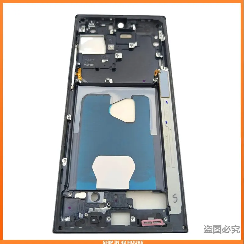 For Samsung Galaxy Note 20 Ultra 5G N986F Middle Frame Housing Board LCD Faceplate Bezel Replace Repair Spare Parts+Side Buttons