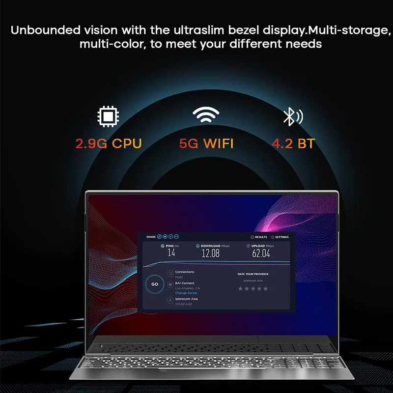 16GB RAM Gaming-Laptops 15,6 Zoll Laptop-Computer versand kostenfrei 2TB SSD Windows 11 Notebook mit Finger abdruck Hintergrund beleuchtung BT 5g-WLAN