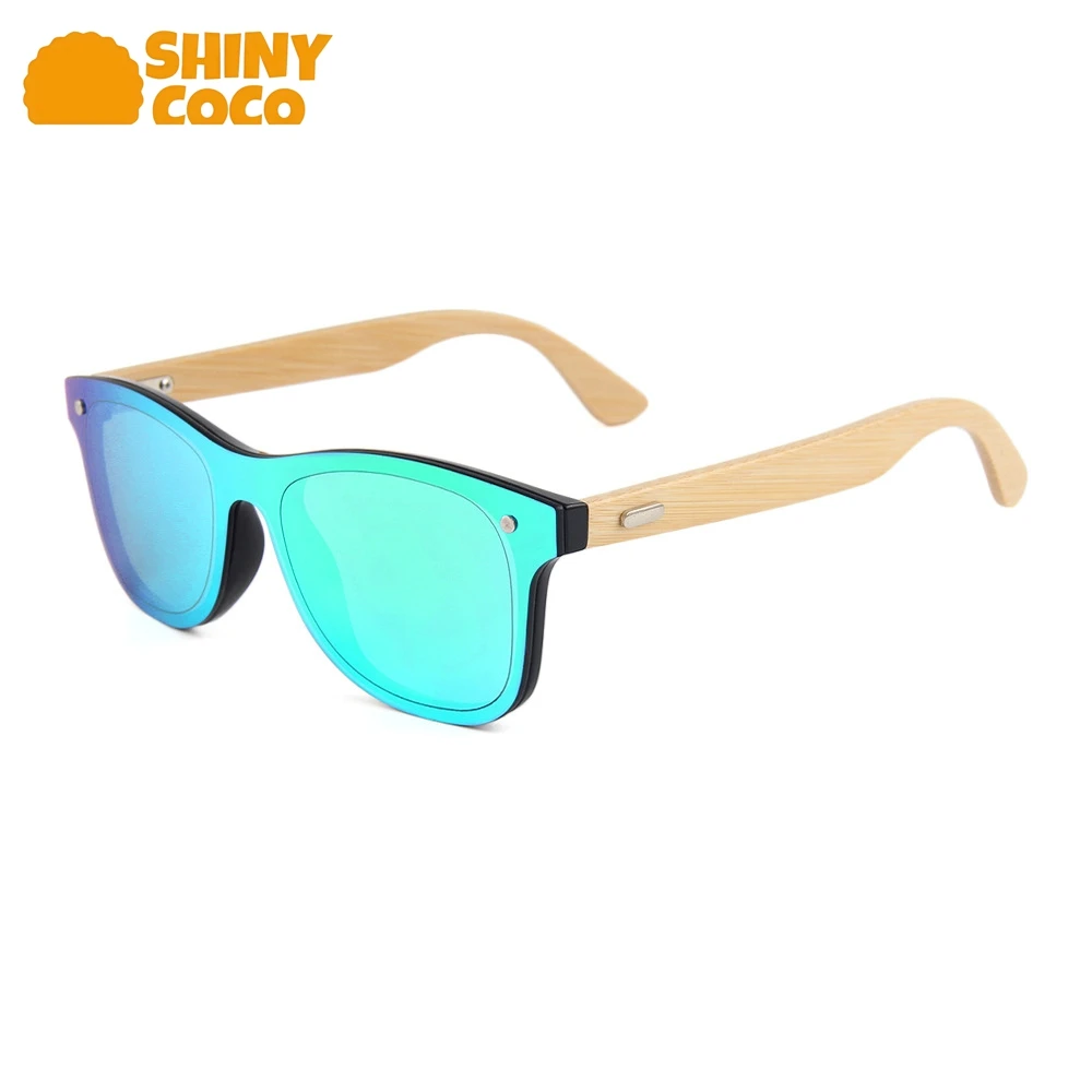

ShinyCoCo Luxury Brand Bamboo Wood Sunglasses Colorful Sunglasses Bamboo Legs For Women Men Sun Goggles