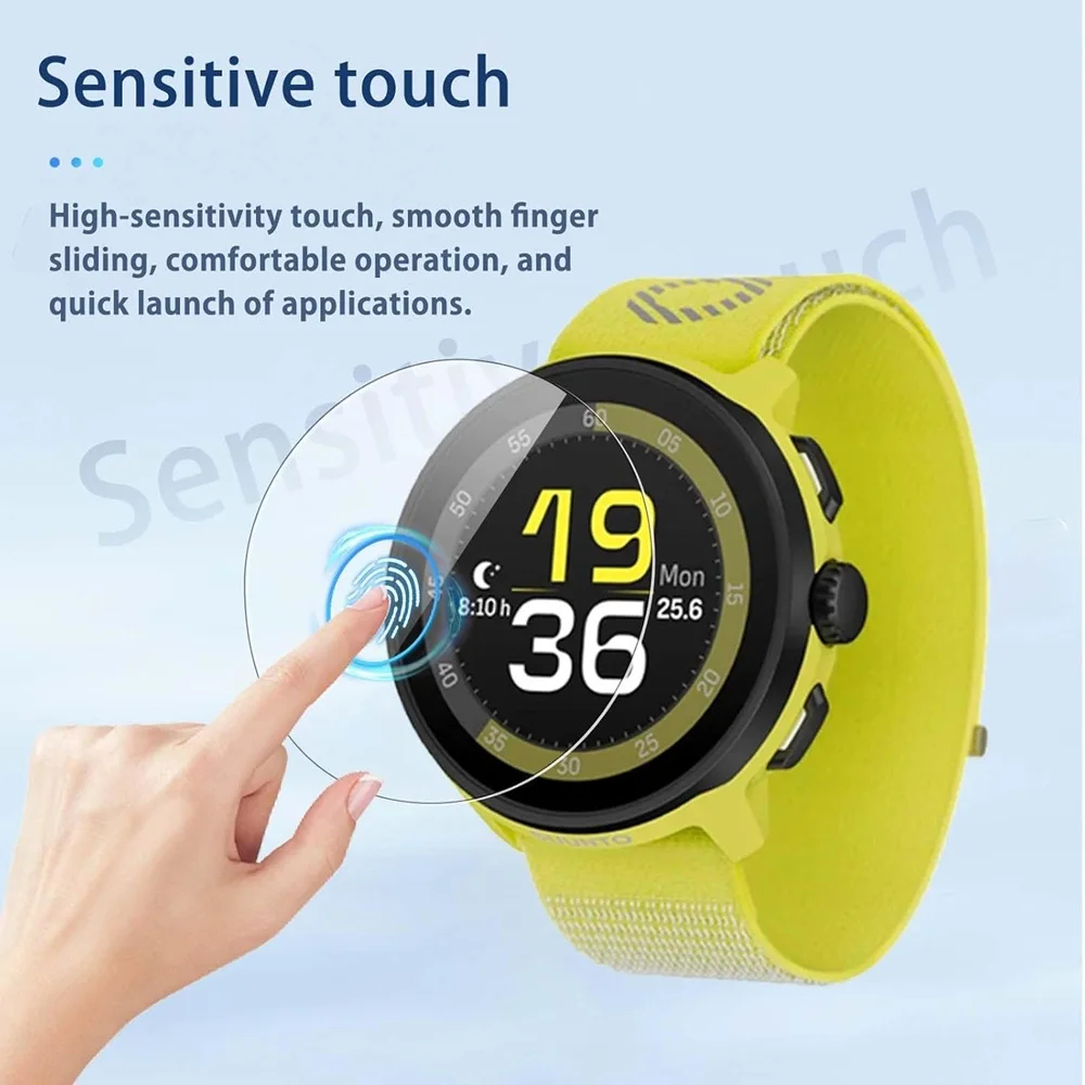 Protector de pantalla de reloj inteligente para SUUNTO RUN, película protectora transparente antiarañazos, vidrio templado HD, 5 uds.