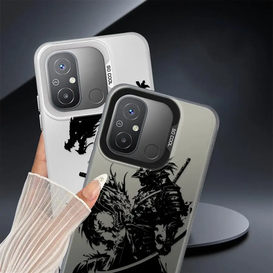 حافظة لهاتف شاومي ريدمي نوت 10 11 برو 12 13 14 برو بلس 10s 11s تنين الساموراي الياباني #5