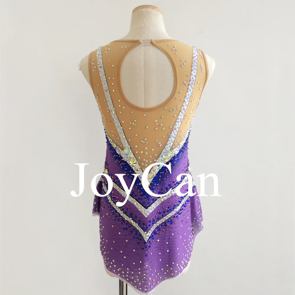 JoyCan Rhthmic Gymnastics Leotards Girls Women Green Spandex Elegant Dance Wear for Competitiion