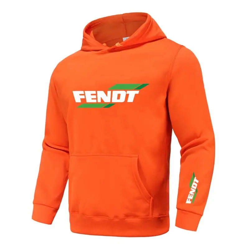 Fashion Hoodie Men Tractor FENDT Sweatshirt with Print Autumn Winter Streetwear Women Casual Pullover Hoody Male