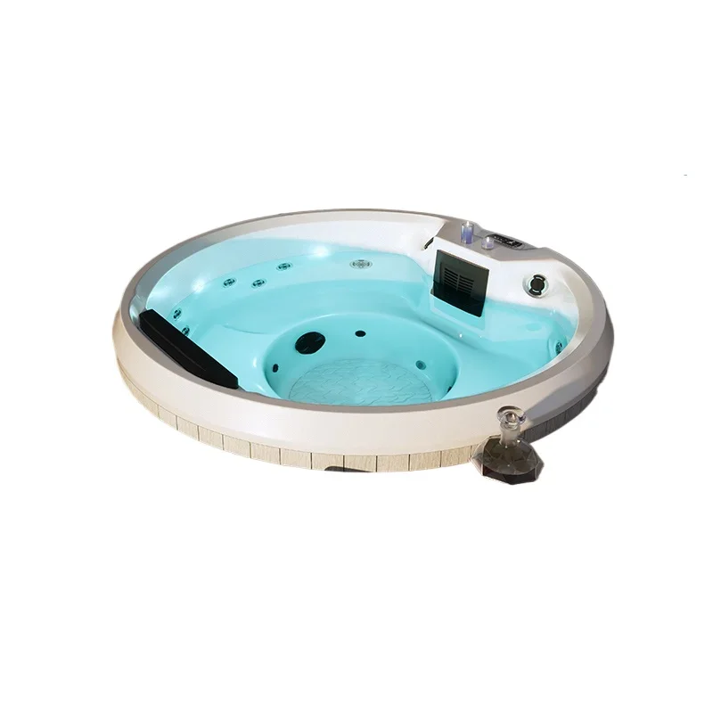 Villa garden outdoor massage pool, smart surfing health acrylic SPA large thermostatic bathtub