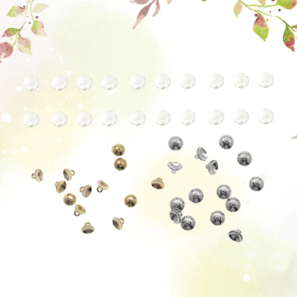 

100pcs Glass Ball Pendants Charms Creative DIY Jewelry Making Accessory for Necklace Bracelet (50pcs Glass Balls, 25pcs Golden B