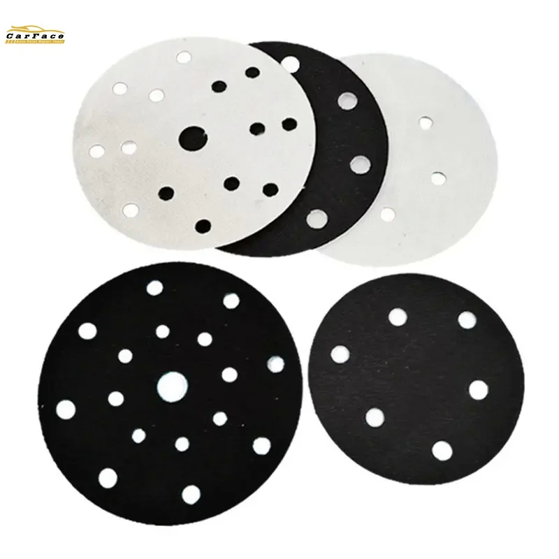 Sand Pad 6 Inch Ultra-Thin Sponge Pad Polishing Protection Pad 150mm Pneumatic Grinding Sandpaper Round Car Painting Tool