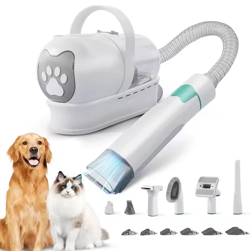 Hot Sale Pet Hair Dryer Vacuum Suction Dog Cat Grooming Brush Low Noise Electric Vacuum Cleaner Multifunction Pet Grooming Kit