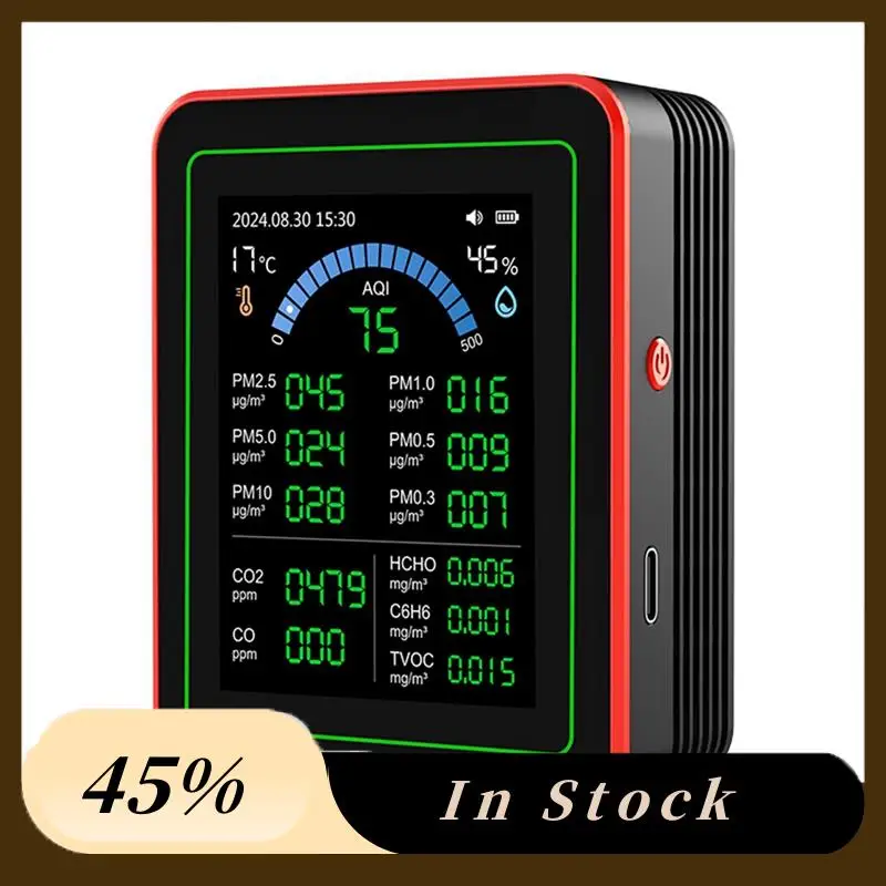 A60Z Top 18-In-1 Air Quality Monitor Air Quality Tester Pm2.5 Data Storage Download Air Quality Carbon Dioxide Detector