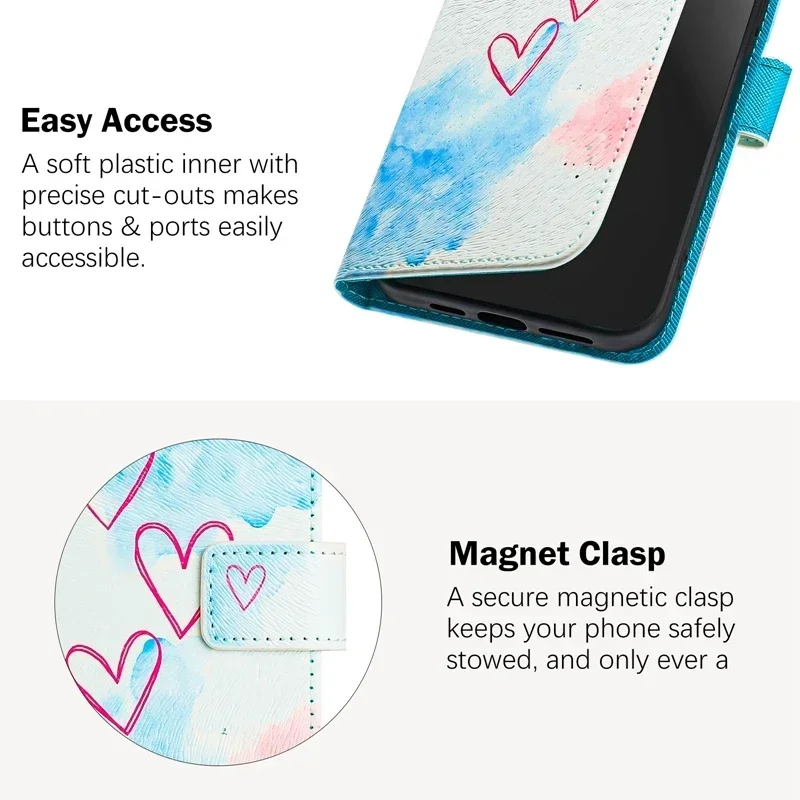 حافظة جلدية لهاتف اوبو رينو 15 برو 15 برو 15 برو PLV110 حافظة محفظة رينو 15 PLW110 حافظة كرتونية قابلة للطي كابا eتوي