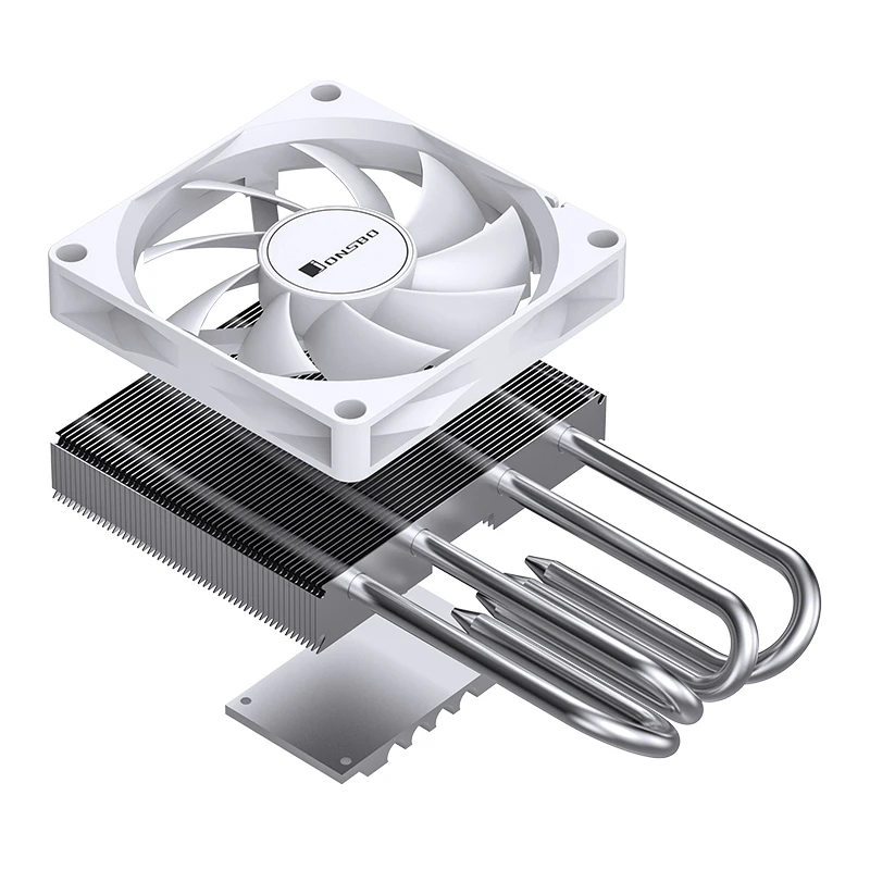 مبرد وحدة المعالجة المركزية بالضغط Jonsbo ، 4 أنابيب حرارية ، مبرد بالضغط لأسفل ، 90 ، مروحة PWM 4Pin ، علبة صغيرة ITX ، مبرد ITX صغير ، HP400S