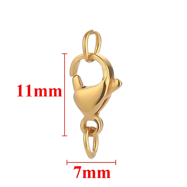 25 Stuks Rvs Kreeft Sluitingen Ringetjes Haken Connector Armband Ketting Kettingen DIY Sieraden Maken Bevindingen Levert