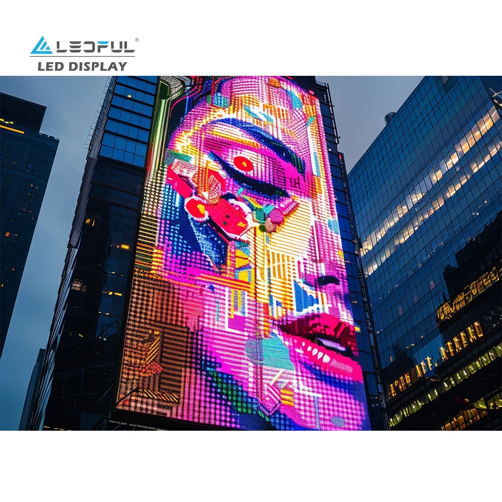 P3.9 80% Panel LED Transparente Poster Advertising  Glass Semi Transparent Wall Panel Window  Display
