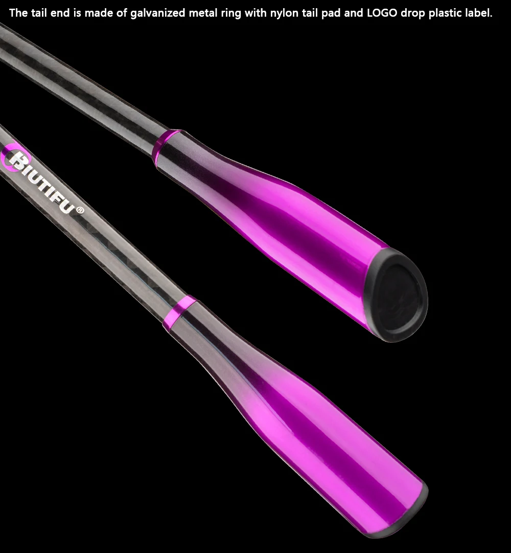 BIUTIFU Spinn- und Baitcasting-Angelruten 2,1/2,7/3,3m T1000 Carbon Traveller+ Baitcasting 5-60g Längenverstellbar mit Tragetasche – Detail 8