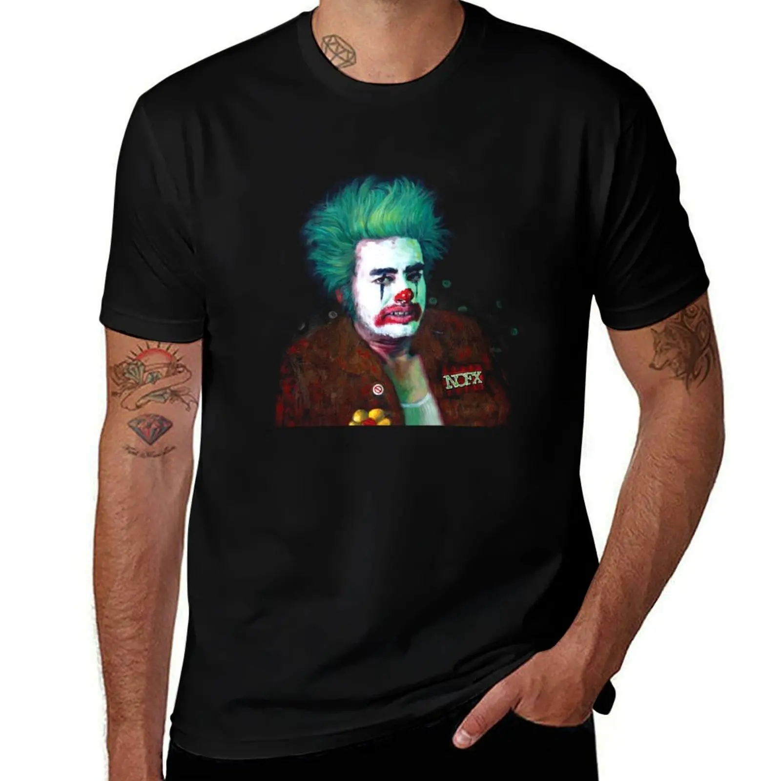 NOFX Cokie The Clown Album Cover T-Shirt kawaii clothes man t shirt for a boy mens t shirt