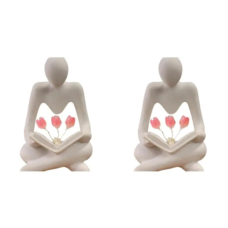 

Светильник-ночник FAST-2X в виде абстрактной фигуры тюльпана, скульптура из смолы, для книжной полки, гостиной, рабочего стола, журнального столика, прикроватной тумбочки