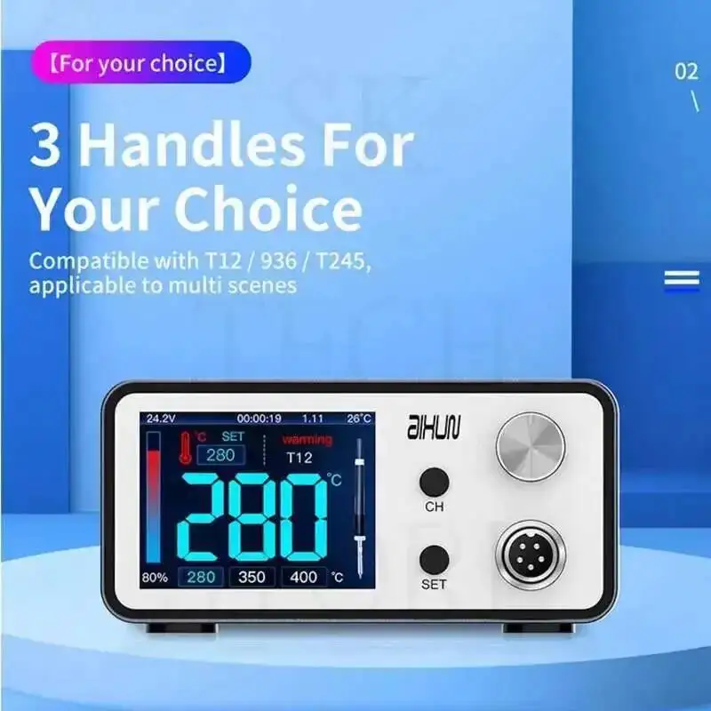 AIXUN T3A Intelligent Soldering Station Professional Welding T245 Rework Station For PCB Holder BGA Soldering Iron Repair Tools