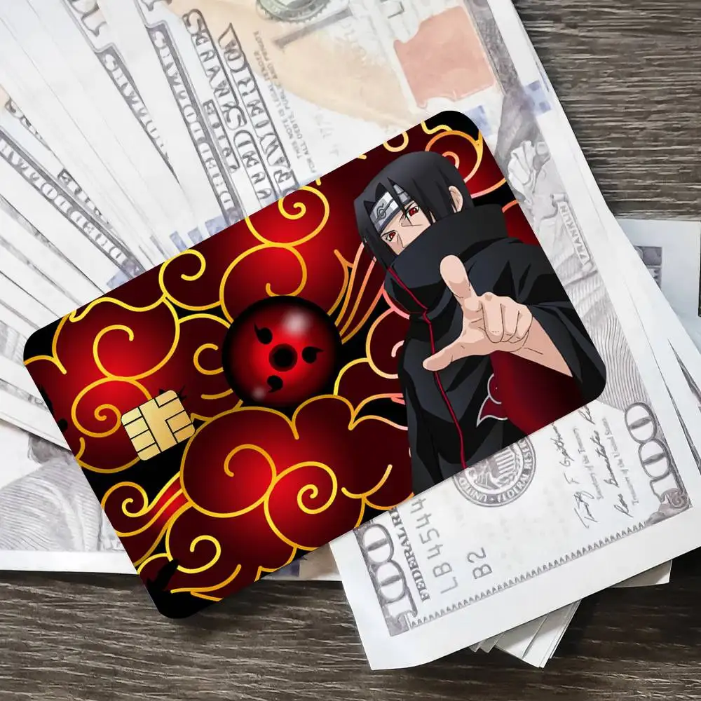 أنيمي A ka tsu ki U-Uchiha Itachi المشارك الائتمان الجلد غطاء بطاقة ملصقات 4 قطعة فيلم حافلة تمرير الجبهة الديكور الخصم البنك #3