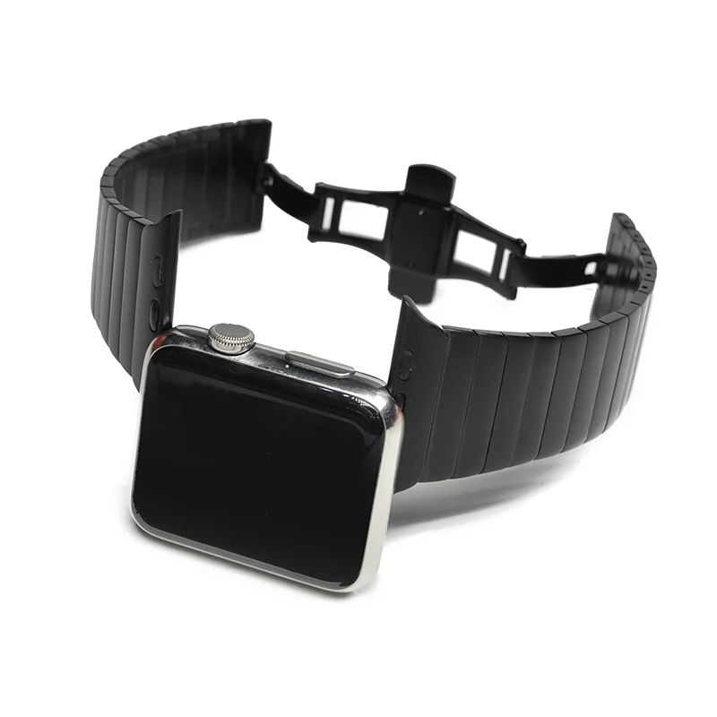 Metal Strap for Apple Watch Ultra 49mm 10 46mm Stainless Steel Strap 6 5 4 SE 44mm 40mm 42mm Butterfly Bracelet 9 8 7 45mm 41mm