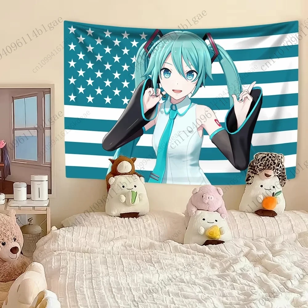حار العلم خلفية نسيج الطرف الديكور خلفية غرفة المعيشة نسيج الفيلم المفروشات ديكور الحفل راية لمحبي أنيمي