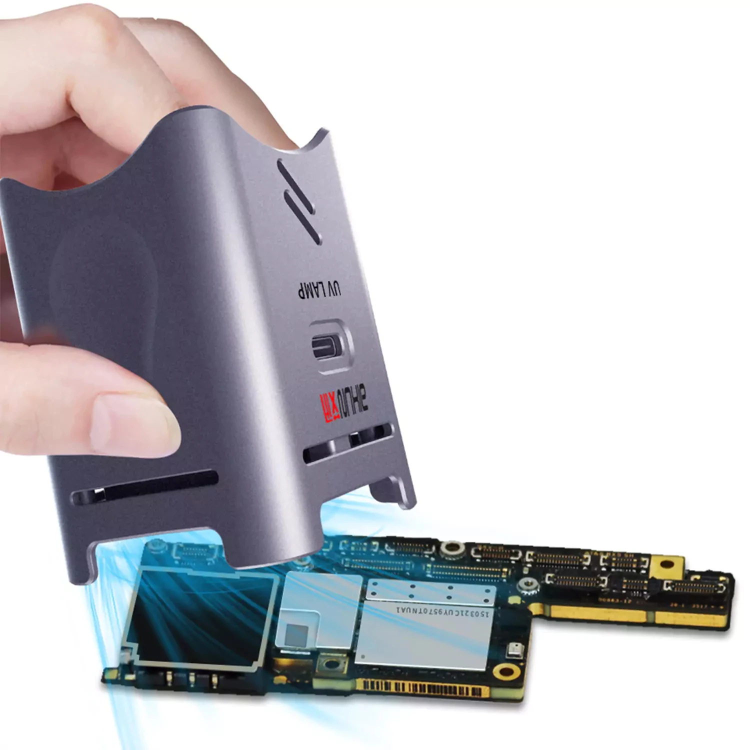 Aixun-Mini Lámpara Ultravioleta De Curado Uv Para Teléfono, Aceite Verde, Con Ventinador