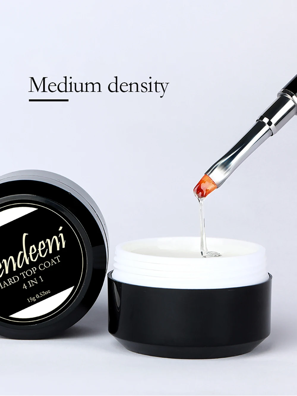 Vendeeni 4-in-1 Multifunktions-Top-Coat Gel Nagellack UV-Verlängerungsgel Verstärkter Wellenlinien-Nagel-Gel mit Strasssteinen 15g – Detail 3