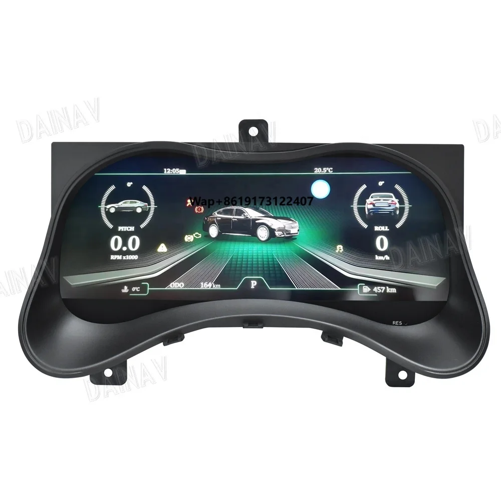 

12.3inch LCD Instrument Panel for Q70 2013-2019 Dashboard Crystal Panel Cockpit Speedometer Instrument Linux System