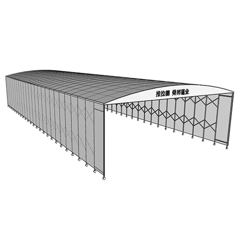 Push-pull mobile canopy Zhejiang large warehouse shed mobile canopy outdoor activity shed warehouse mobile greenhouse
