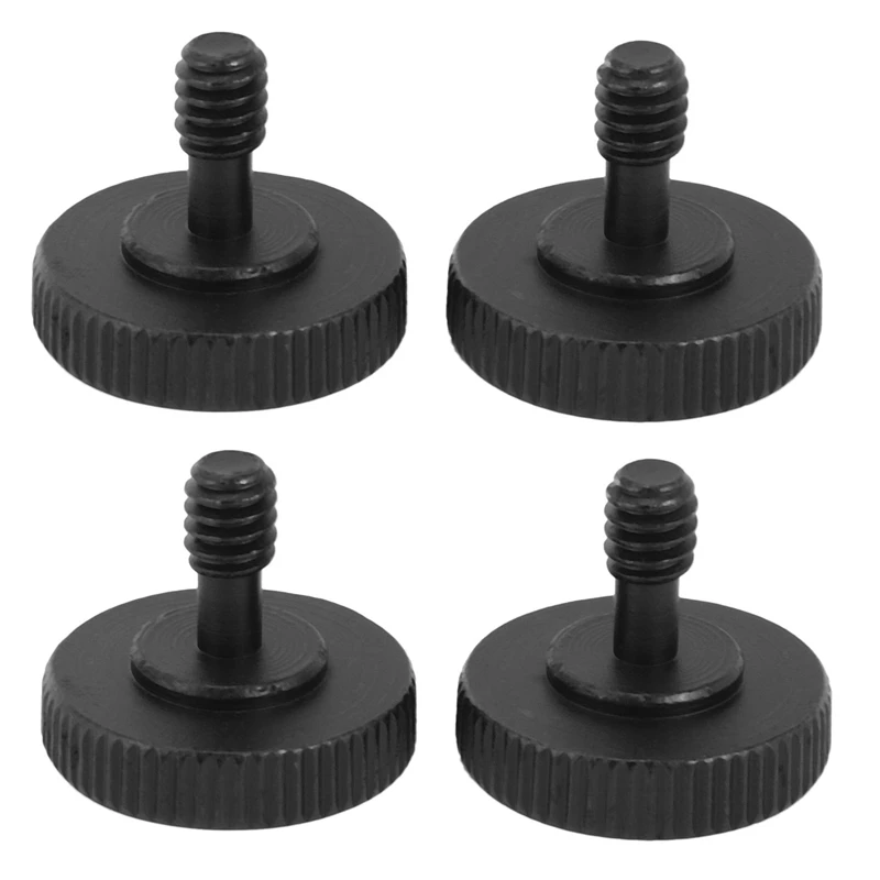 1/4 Inch Thumbscrew L Bracket Screw Mount Adapter Bottom 1/4 Inch-20 Female Thread (Pack Of 4)