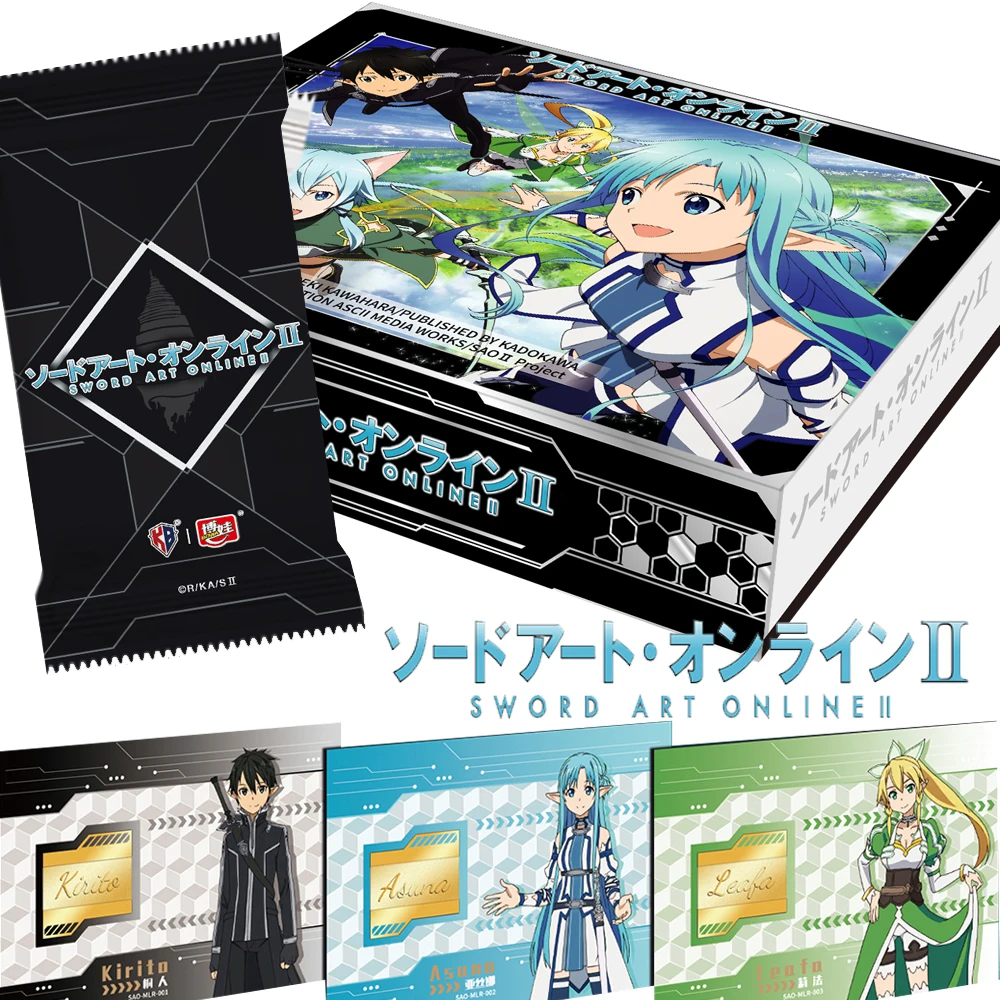 

KABAO Sword Art Online Cards for Kids Kirigaya Kazuto Yuuki Asuna Metal Sheet Material Legend Level Character Card Popular Gifts