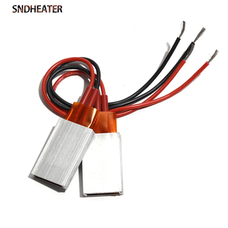 SNDHEATER 220V PTC Heating Element 35x21x5MM Hot Air Heater Plate Aluminum Shell 60/80/100/120/150/170/200/230/270C Degree 2pcs