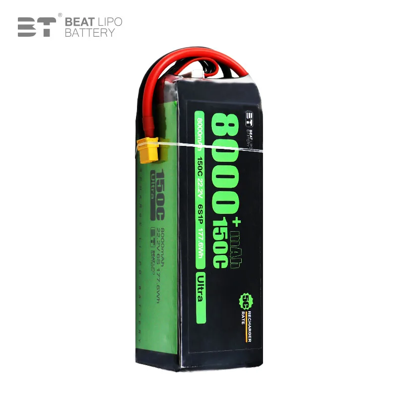 BTLIPO UAV FPV Toy Drones Lithium Battery 22.2V 8000mAh 150C 6S for FPV Racing Freestyle Drone UAV Heavy Lift UAV FPV Quadcopter
