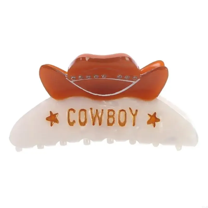 

Stylish Western Theme Hair Clip Nonslip Hair Claw Jaw Clip for Women Antique and Cultural Event Gathering Dressingup