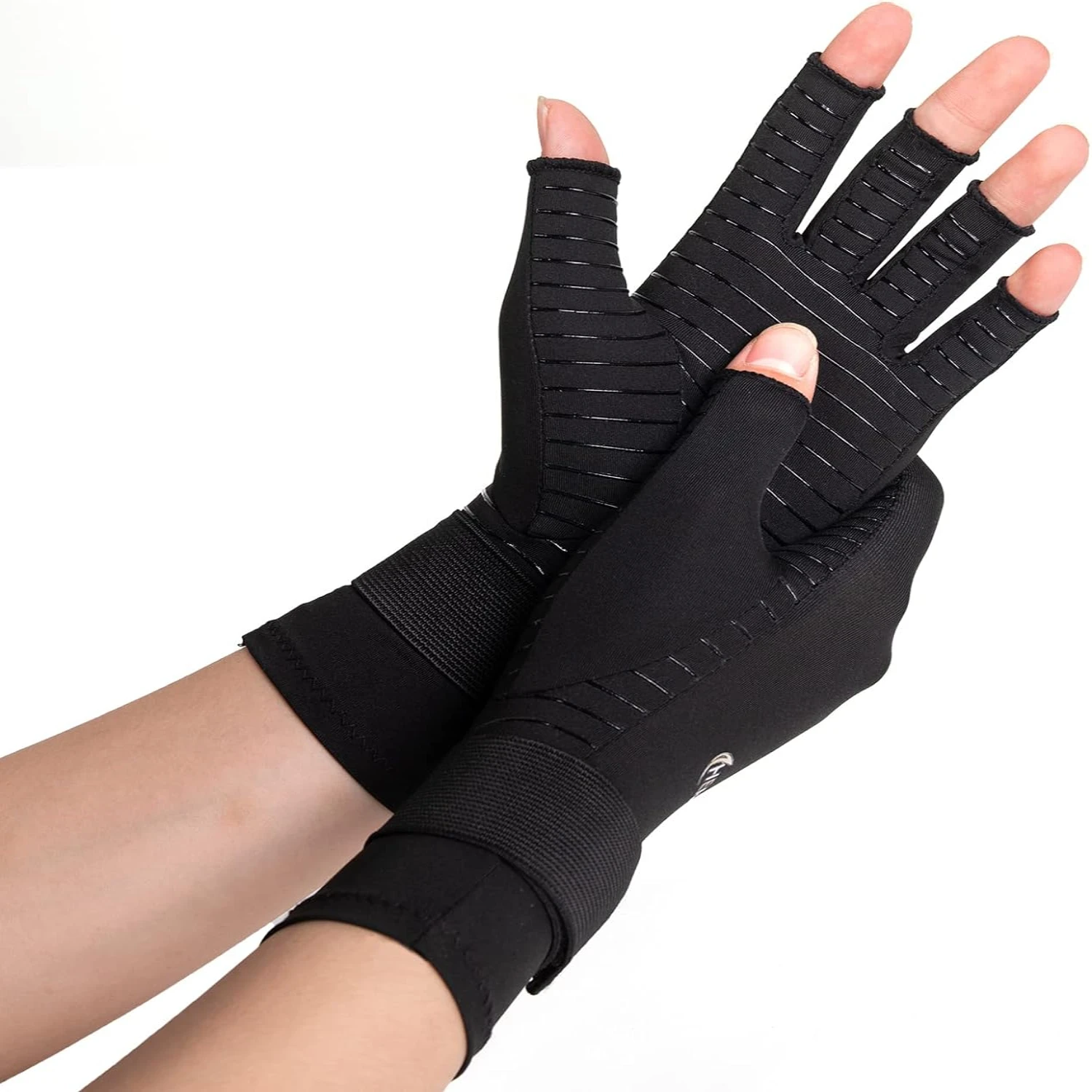 Easily Alleviate Rheumatoid Pain with Comfortable, Soft, and Supportive Copper-infused Compression Gloves - Ideal for Men and Wo