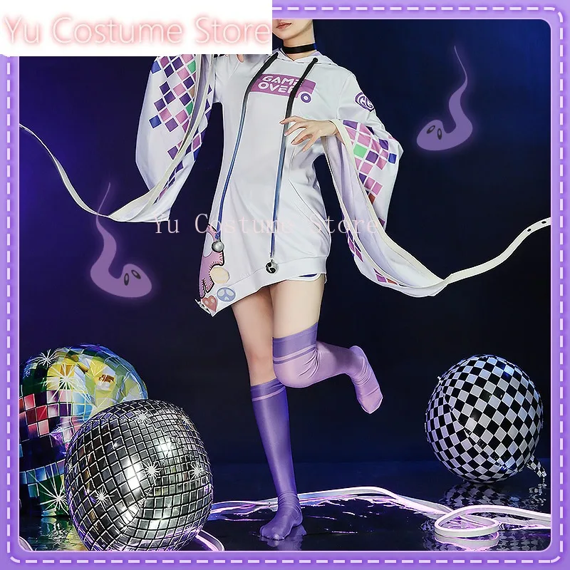 YuCostume Anime! Vtuber Nijisanji Mika Melatika Game Suit Fashion Lovely Uniform Cosplay Costume Halloween Carnival Party Outfit