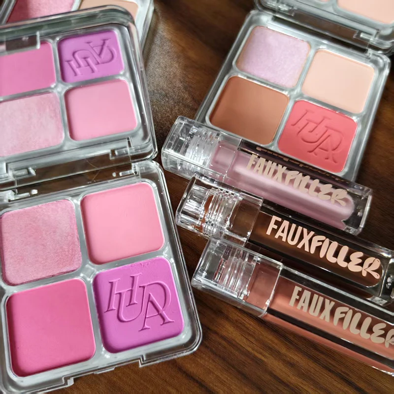 Popular Lip Gloss Is Smooth and Easy To Apply Matte Non Stick Cup Powder Is Fine and Long-lasting Makeup 4 Color Blusher Product