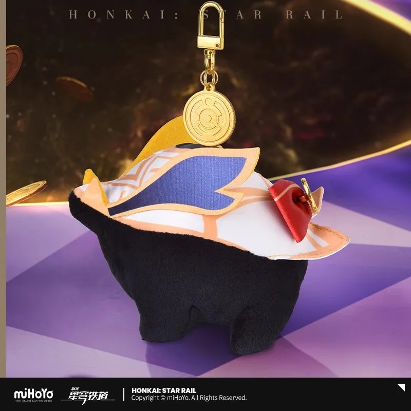 [Genuine]Anime Game Honkai Star Rail Topaz Numby Stuffed 9cm Plushie Plush Clothes Keychain Pendant Halloween Gift in stock