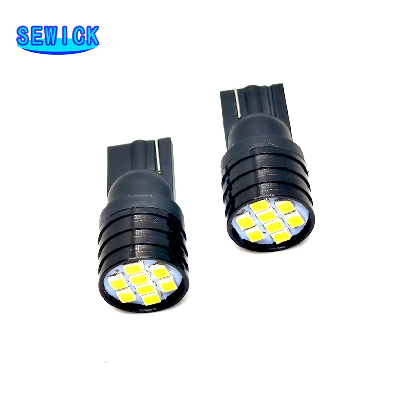 

100Pcs T10 W5W Canbus 194 LED Car Door Bulb 3030 8SMD Clearance License Parking Boot Reading Interior Light 6000K 12V Auto Lamo