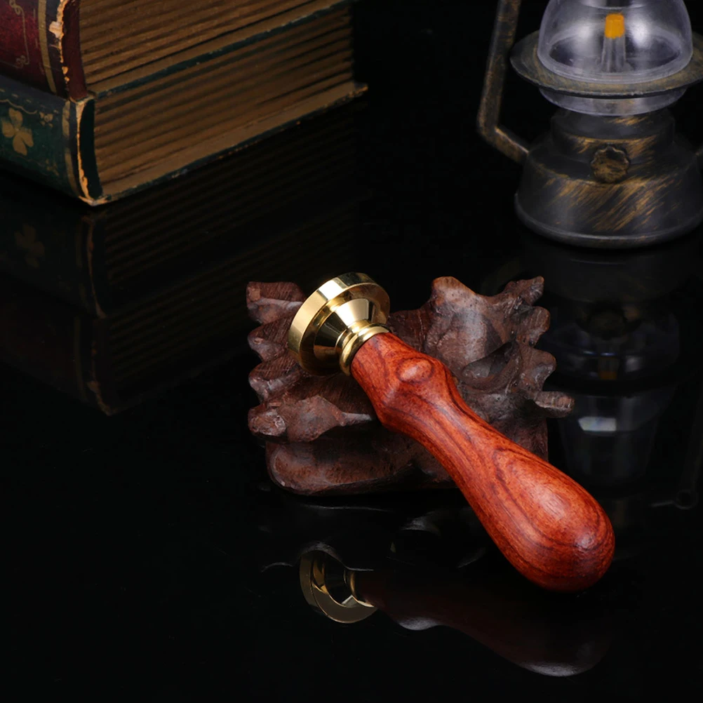 

2 set 2 Sets Retro Sealing Wax Wooden Handle Metal Craft For Scrapbook Envelope Diy Invitations Documents Sealing Stamps Seal