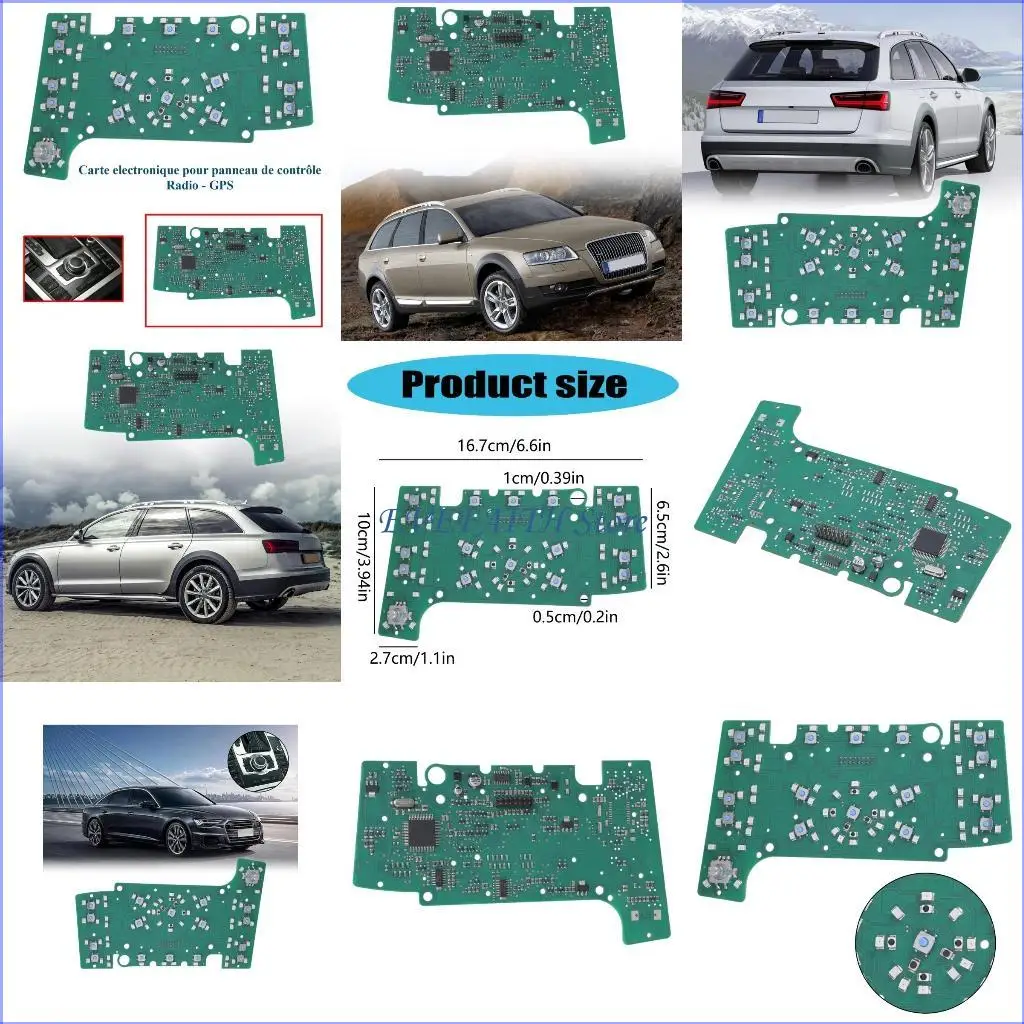 

124B Мультимедийная электронная панель управления для 4F1919600Q 4F1919611 4L0919610 4F1919611