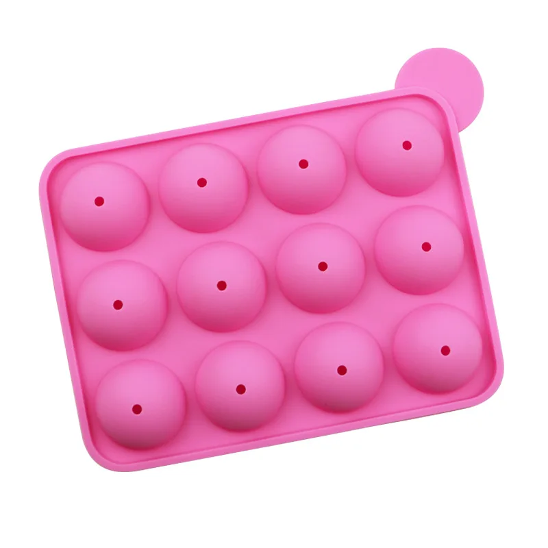 Moule à Sucettes en Silicone, 20 Trous, Bricolage, Chocolat, Gelée, Boule de Glace, Gâteau, Réutilisable, Dessert Cuisson, Antiadhésif, Outils de