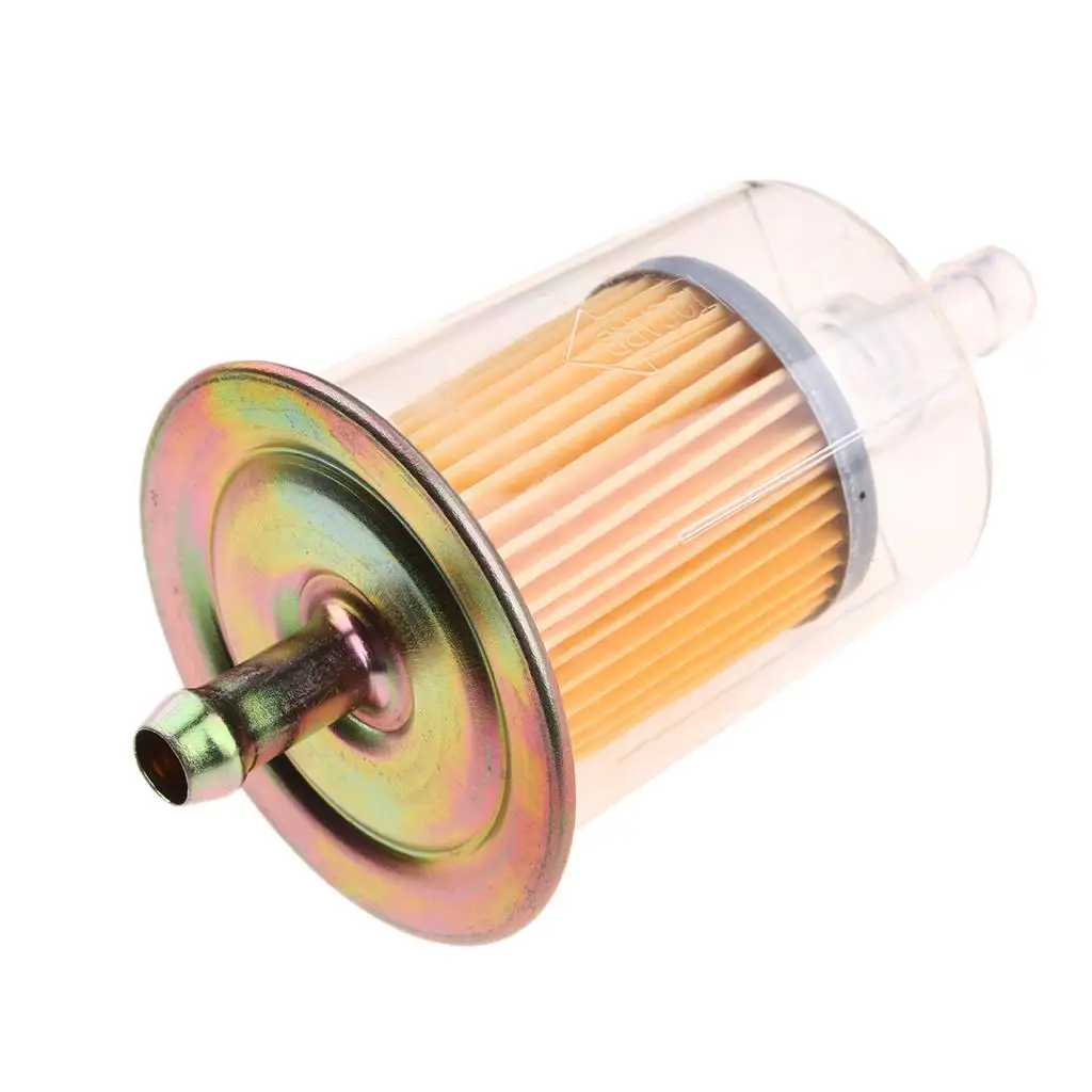 Universal 9mm Motorcycle Gasoline Fuel Line Diesel Inline Filter Oil Filter for ATV Scooter Dirt Bike Marine Engine Parts