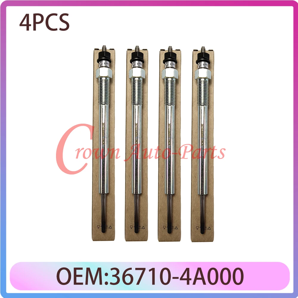 

4PCS 36710-4A000 36710-4A100 Diesel Heater Glow Plugs For Hyundai KIA Sorento 2.5L 2003-2009 367104A000