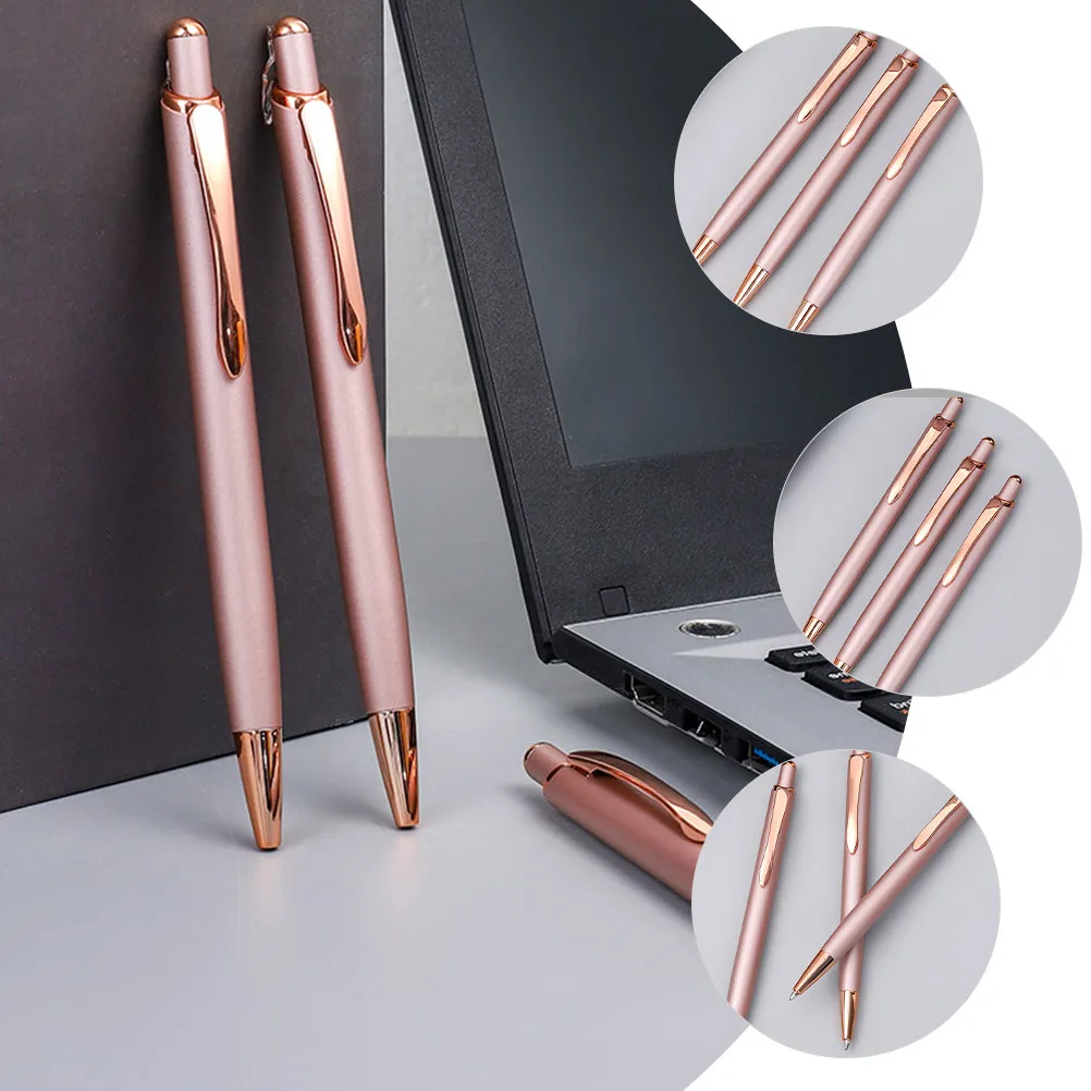 

10 шт. креативных шариковых ручек с гладким плавным письмом, алюминиевым корпусом, нескользящей рукояткой, портативные, для дома и офиса