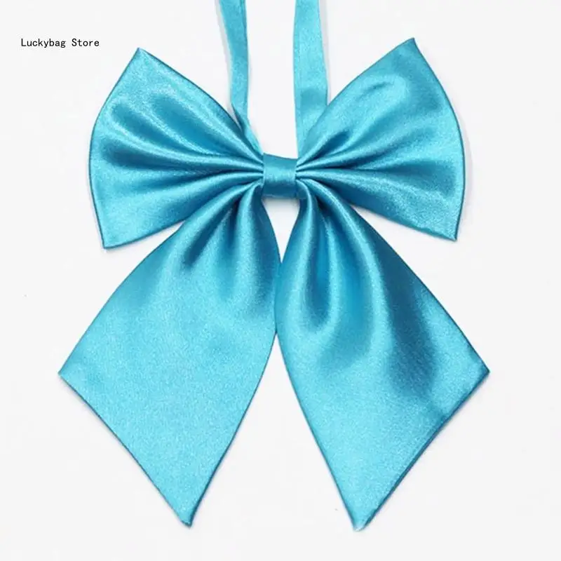 2pcs/set Fashion Bowknot Neckties Set for Students Unisex Necktie Knot Neckwear Girl Boys Uniform Accessories